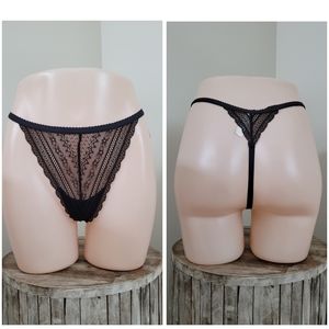 NWOT lace sheer g-string t back.